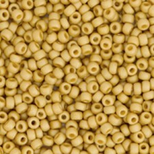 Miyuki rocailles Perlen 11/0 - Opaque glazed frosted citron yellow 11-4692